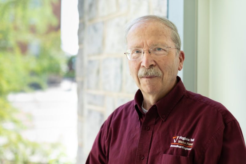 John Robertson, research professor in biomedical engineering and mechanics. Photo by Emily Roediger of Virginia Tech.