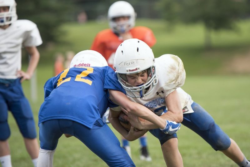 Youth football helmet testing